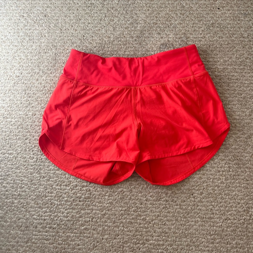 LuluLemon Speed up shorts - Size 4 tall